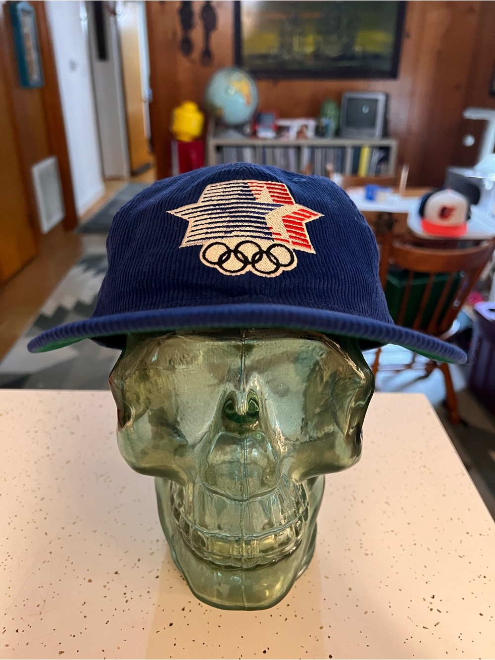 Navy Corduroy 87 Olympic Logo Cap